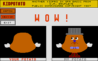 Kid Potato atari screenshot